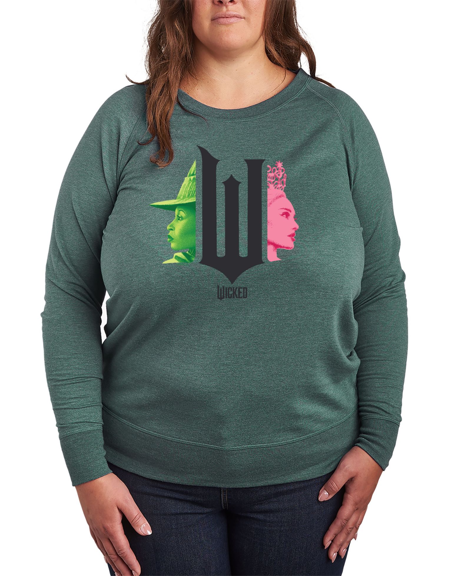 Графическая футболка Hybrid Apparel Plus Size Wicked Elphaba Glinda Pullover