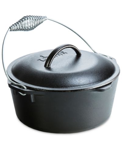 Чугунная кастрюля Lodge Cast Iron 5-Qt. с ручкой-кольцом