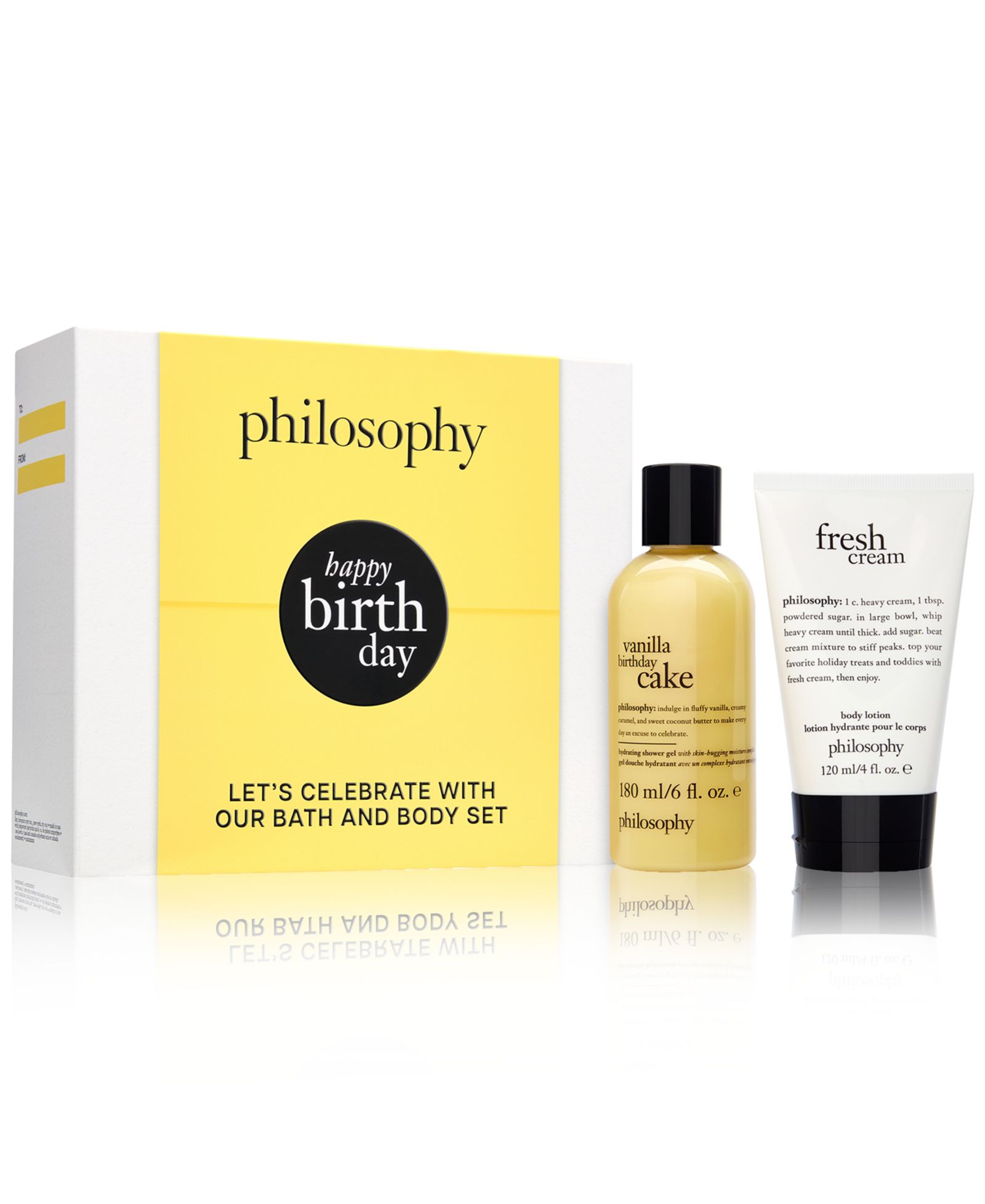 philosophy набор Happy Birthday: гель для душа и лосьон для тела, 2 шт