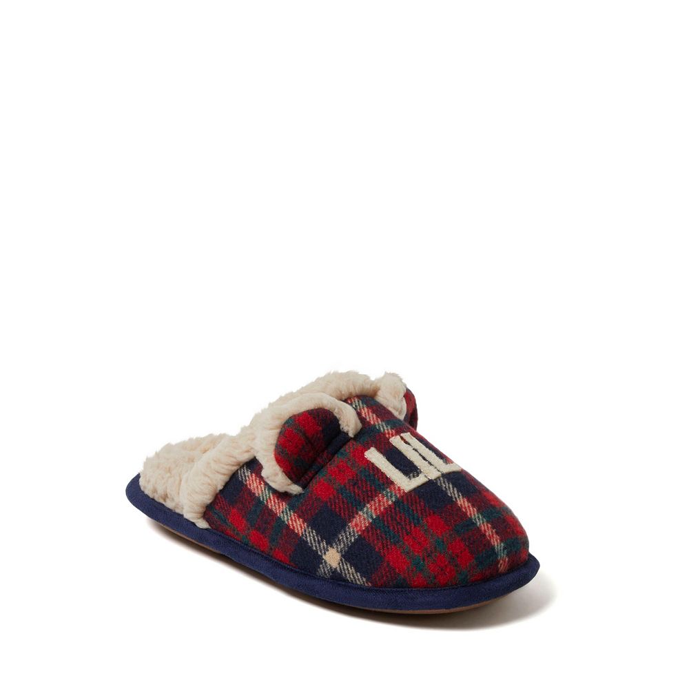 Dearfoams Детские домашние тапочки Lil Bear Plaid Scuff