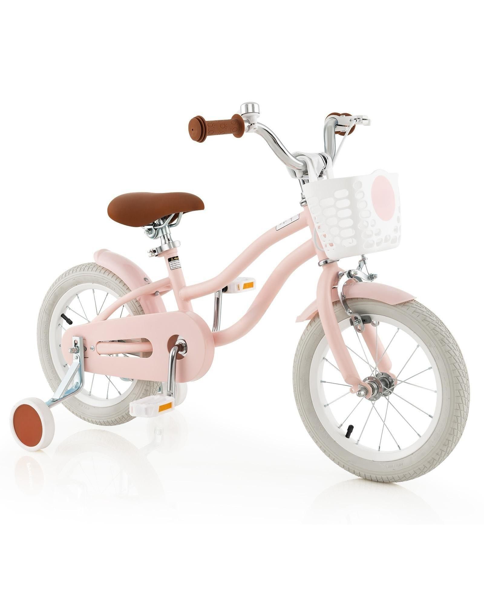 Велосипед для детей 14 Inch с дополнительными колесами, Adjustable Ages 3 to 8