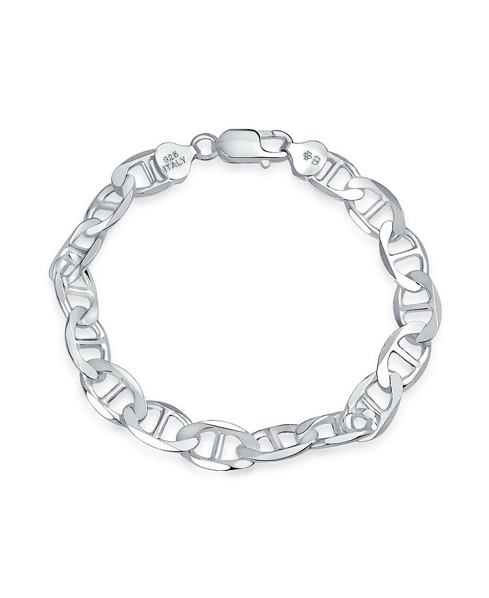 Мужской браслет Bling Jewelry Mariner Chain, .925 Sterling Silver, 9MM, 8 Inch