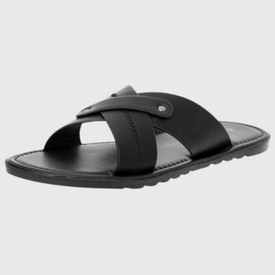 Мужские сандалии Alpine Swiss Men's Saul Faux Leather Slide