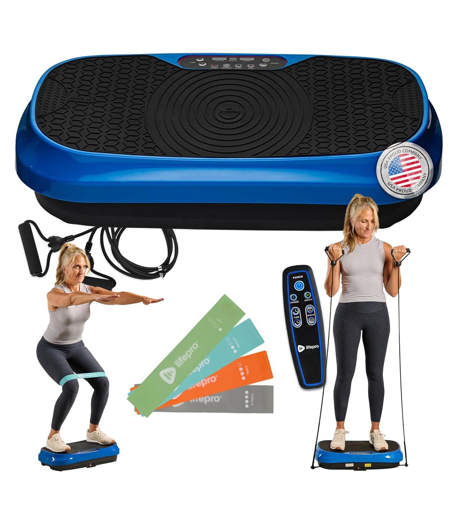 Lifepro Waver Mini Vibration Plate Exercise Machine для лимфодренажа – компактная вибрирующая платформа для тонуса мышц