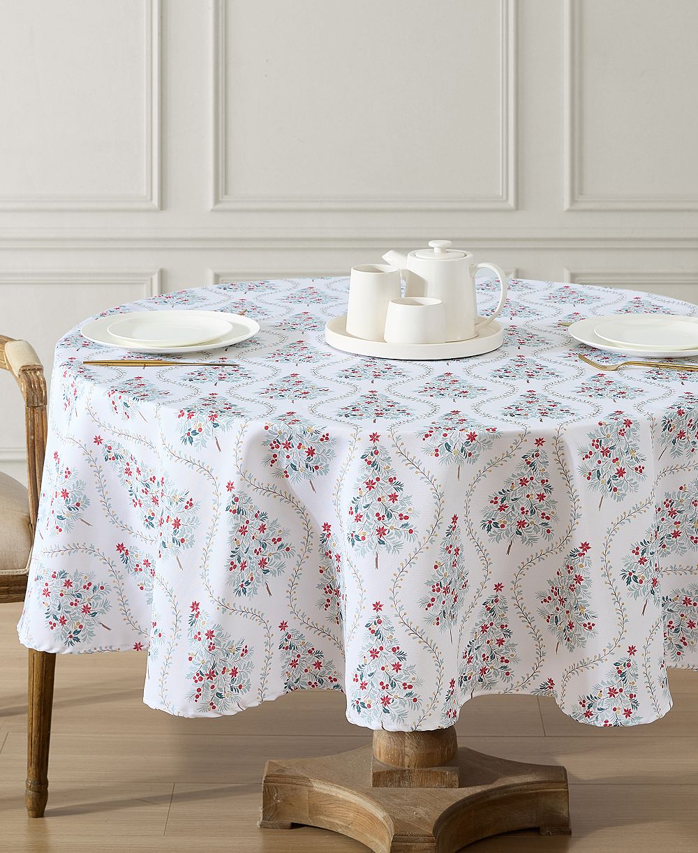 Laura Ashley праздничная скатерть, круглая, 70"