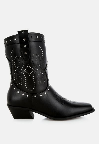London Rag Женские ковбойские сапоги с вышивкой Equine Studded