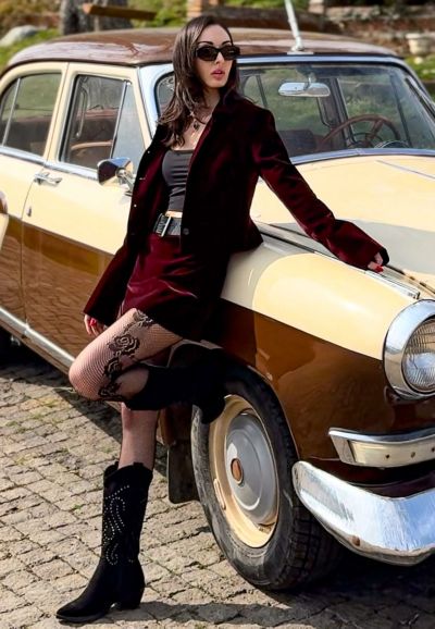 Женские ковбойские сапоги Rag and CO Lariat Studs с отделкой