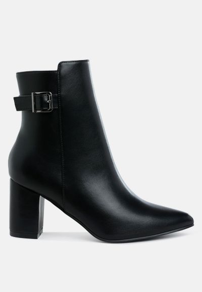 Женские ботильоны London Rag Conchos Belt Detail Block Heel