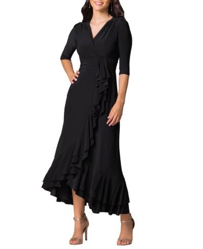 Kiyonna Women's Veronica Ruffle Evening Gown