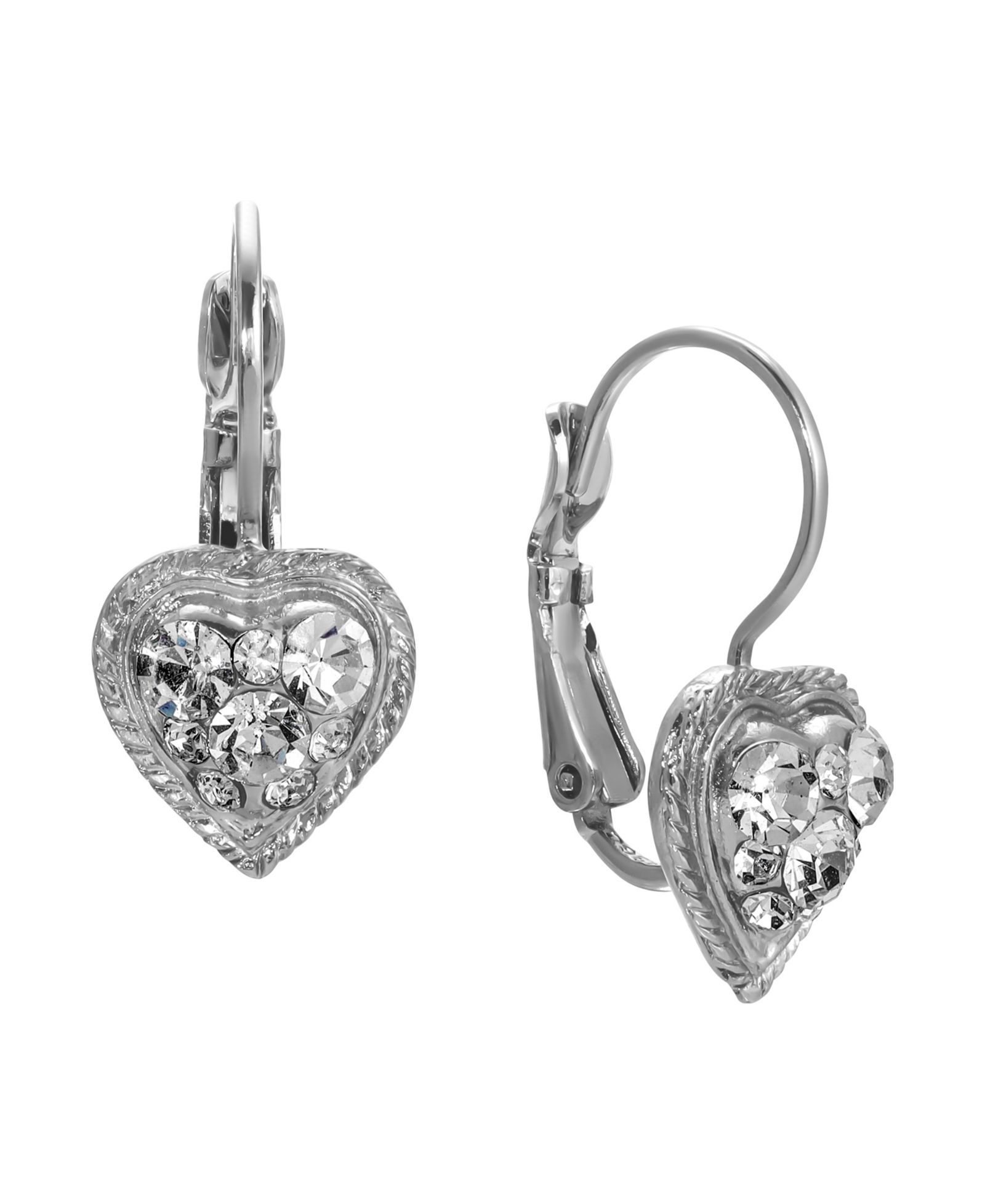 Серьги-подвески 2028 Crystal Heart