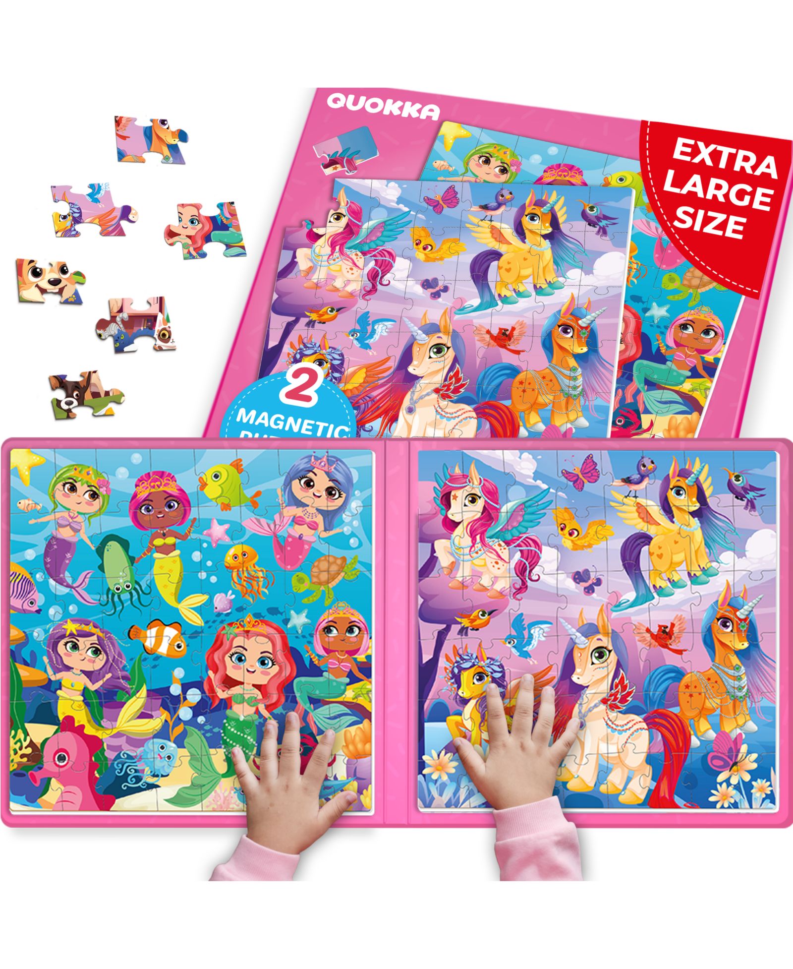 Quokka Magnetic Travel Puzzles, 2-Puzzle Set, Ages 3+