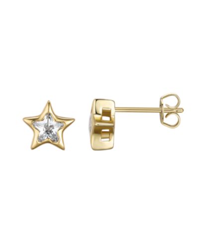 Macy's серьги-гвоздики с кубическим цирконием Star