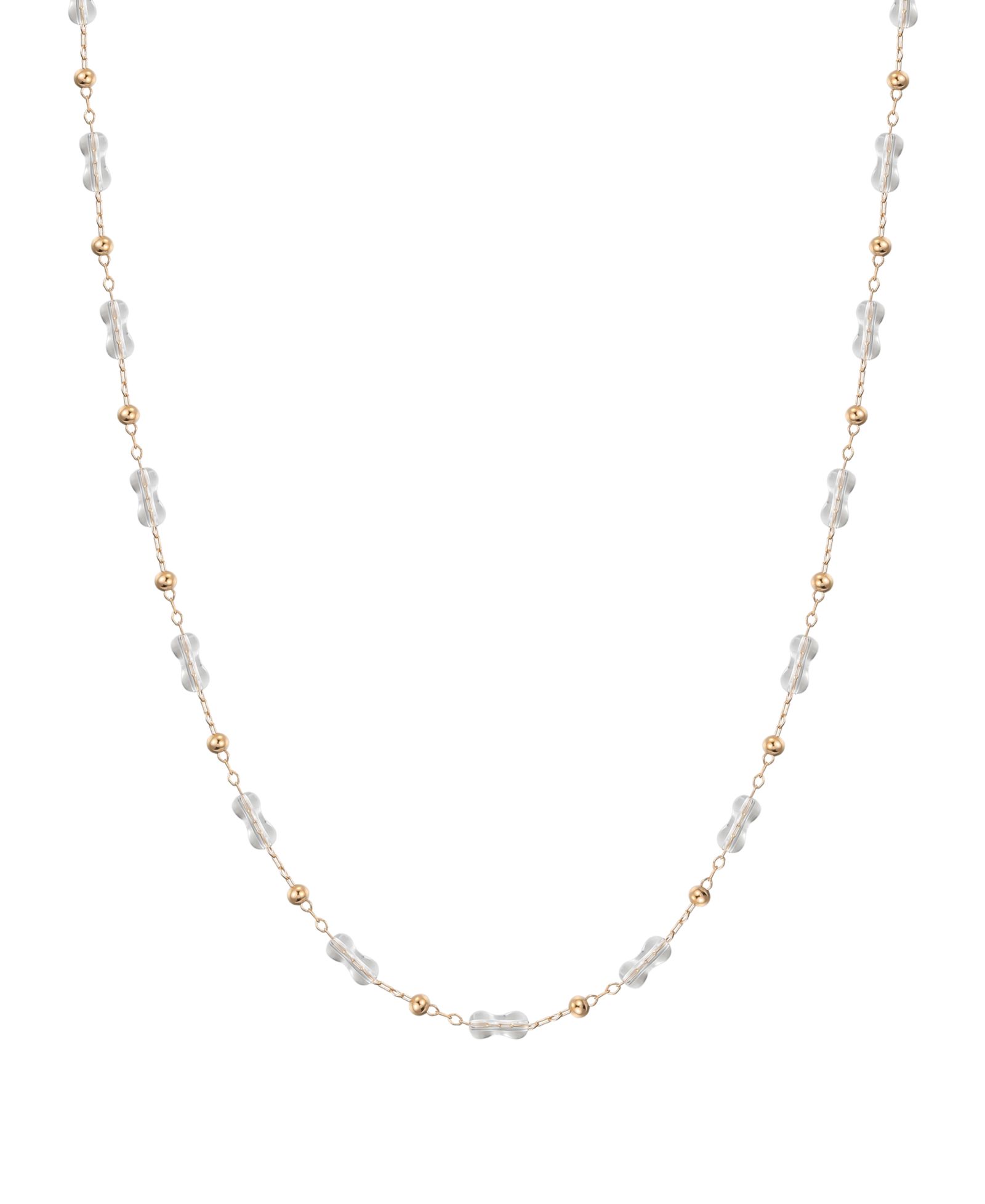 Macy's Gold-Plated Clear Crystal Necklace