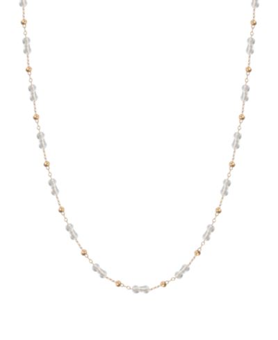 Macy's Gold-Plated Clear Crystal Necklace