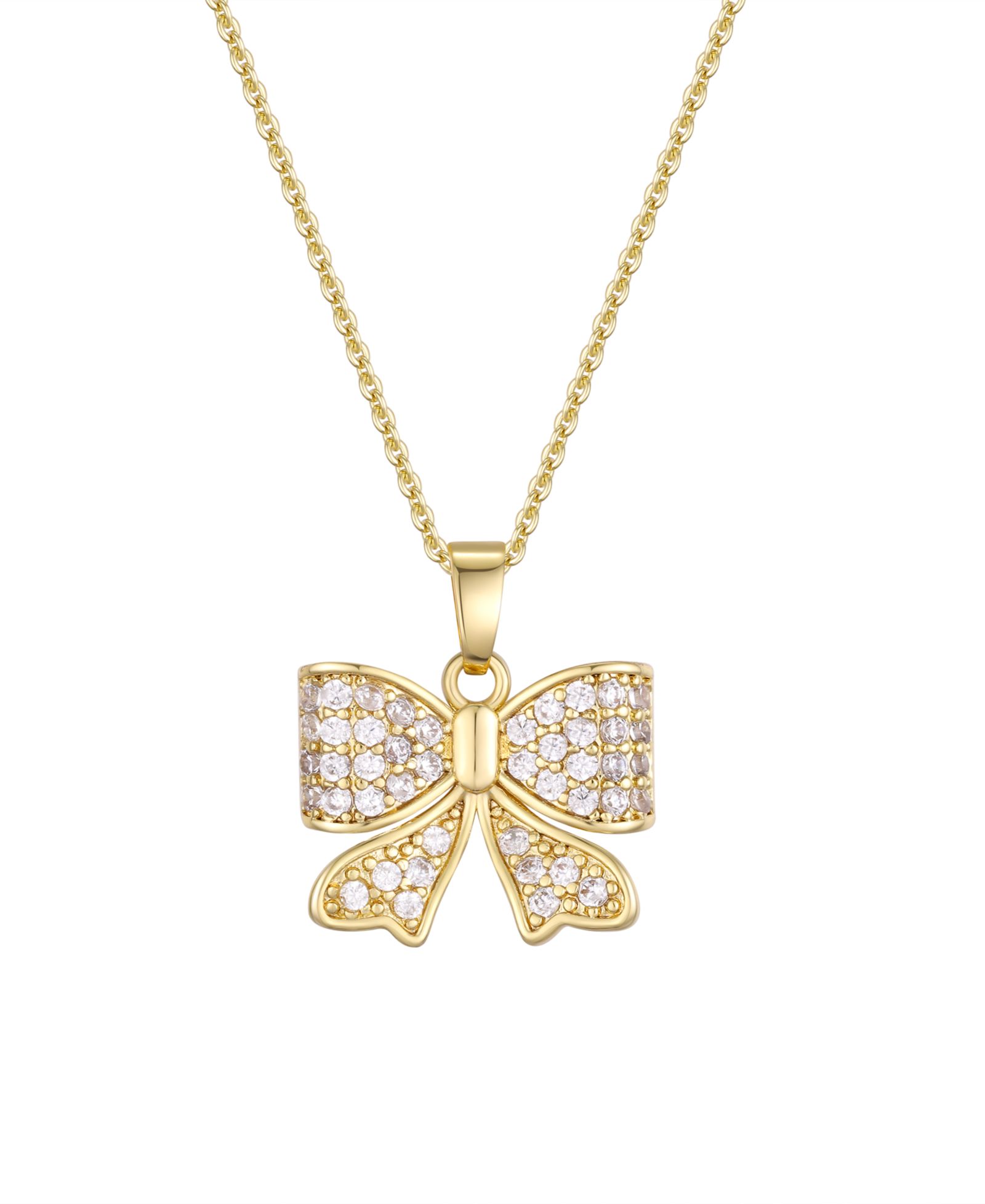 Подвеска-ожерелье Cubic Zirconia Bow