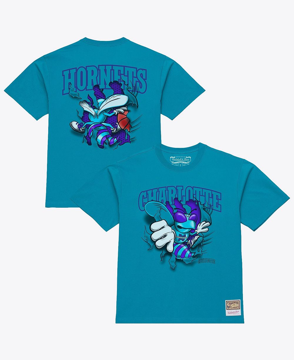 Mitchell & Ness Мужской Teal Charlotte Hornets Breakthrough T-Shirt
