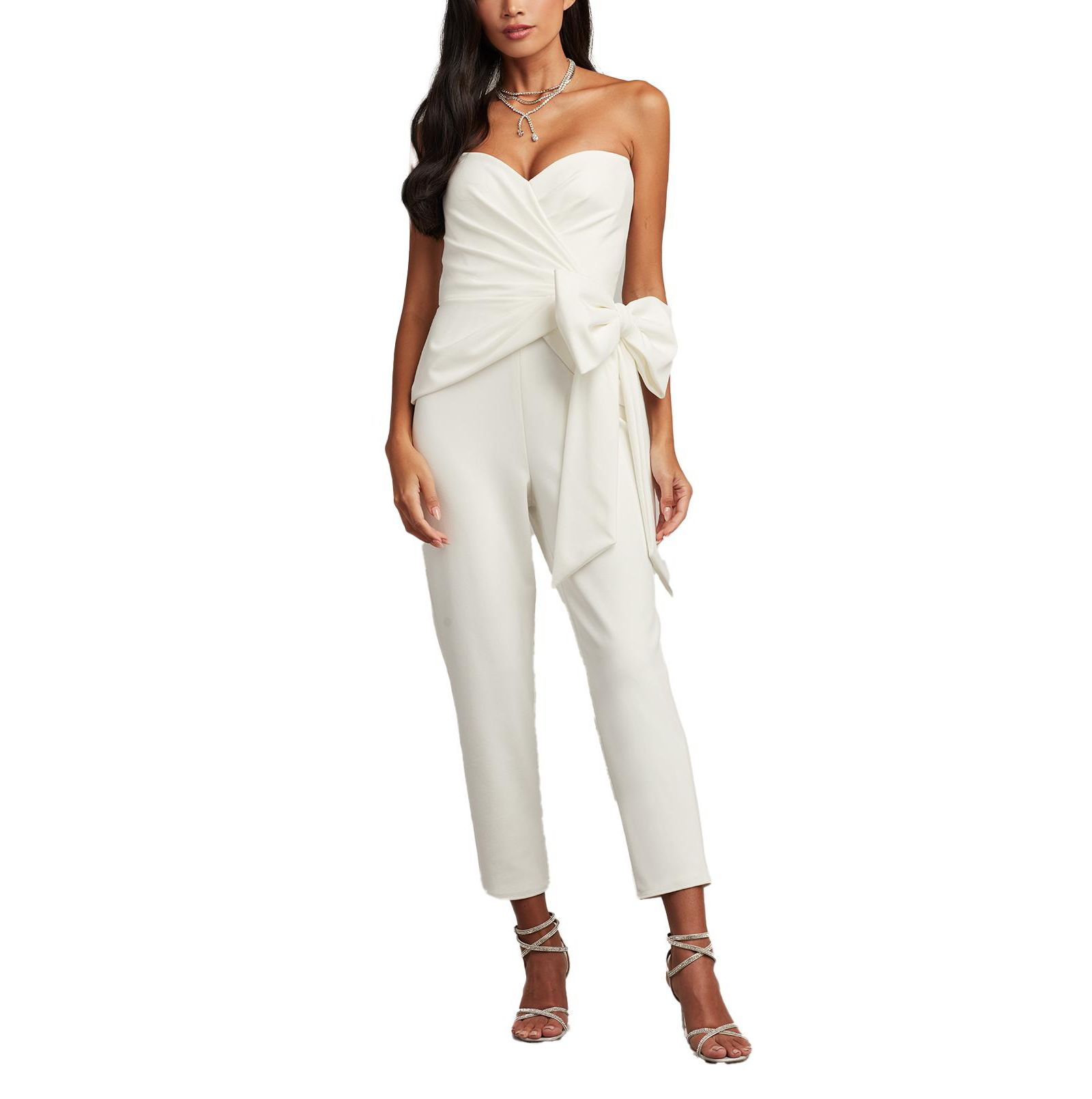 Tadashi Shoji Женский комбинезон Banks Bow Waist