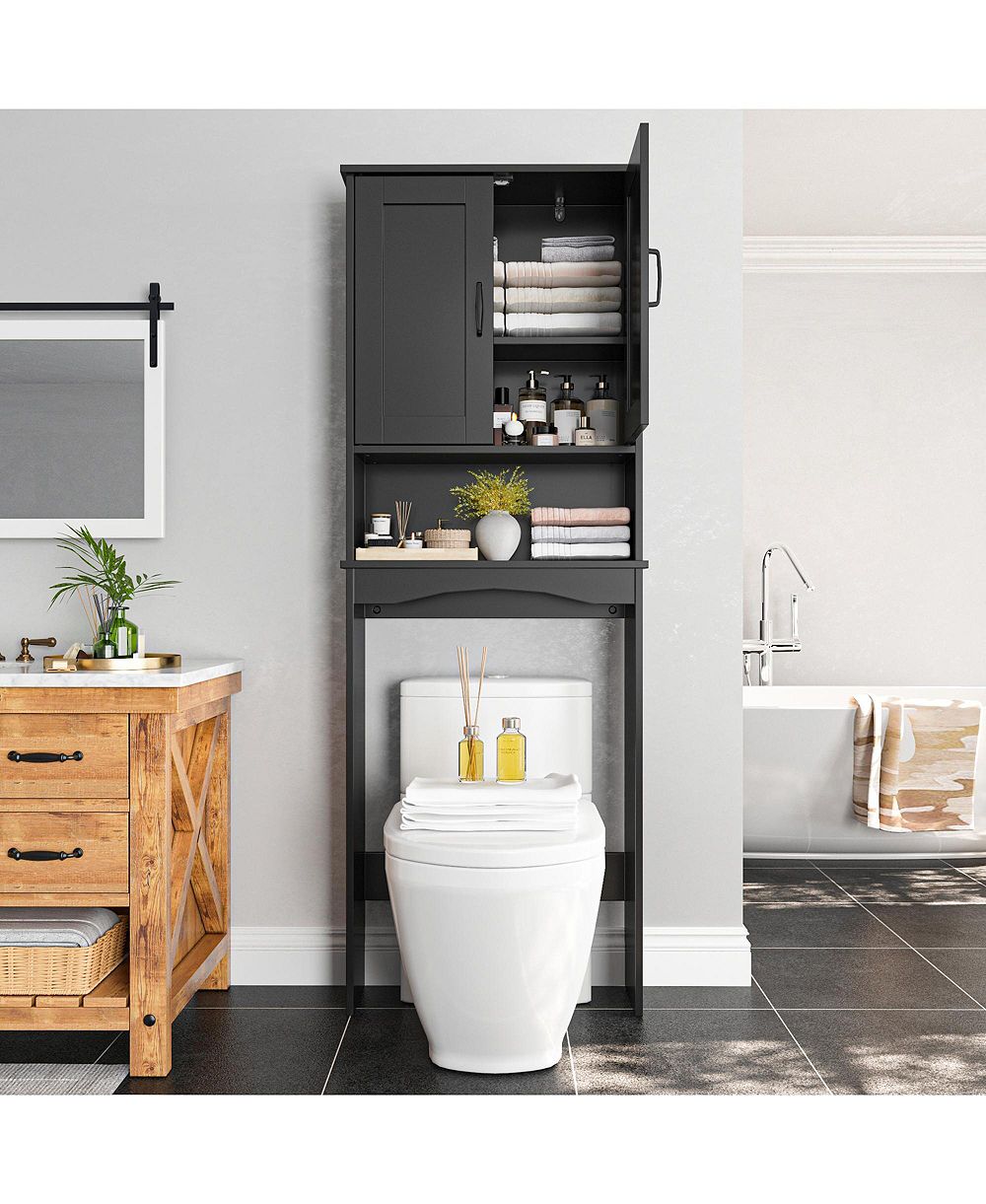 Стеллаж для хранения Lovmor Shaker 23.6 in. W x 65 in. H x 8.25 in. D Over The Toilet