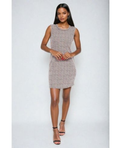 Женское платье Bebe с короткими рукавами, розовое, XL