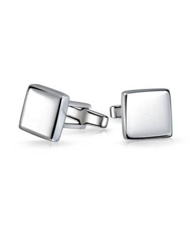Bling Jewelry No Stone Cuff Links Sterling Silver Silver
