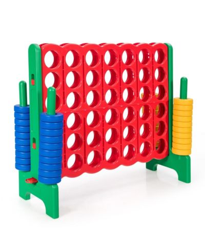 Jumbo 4-to-Score Giant Game Set with 42 Jumbo Rings and Quick-Release Slider-Green