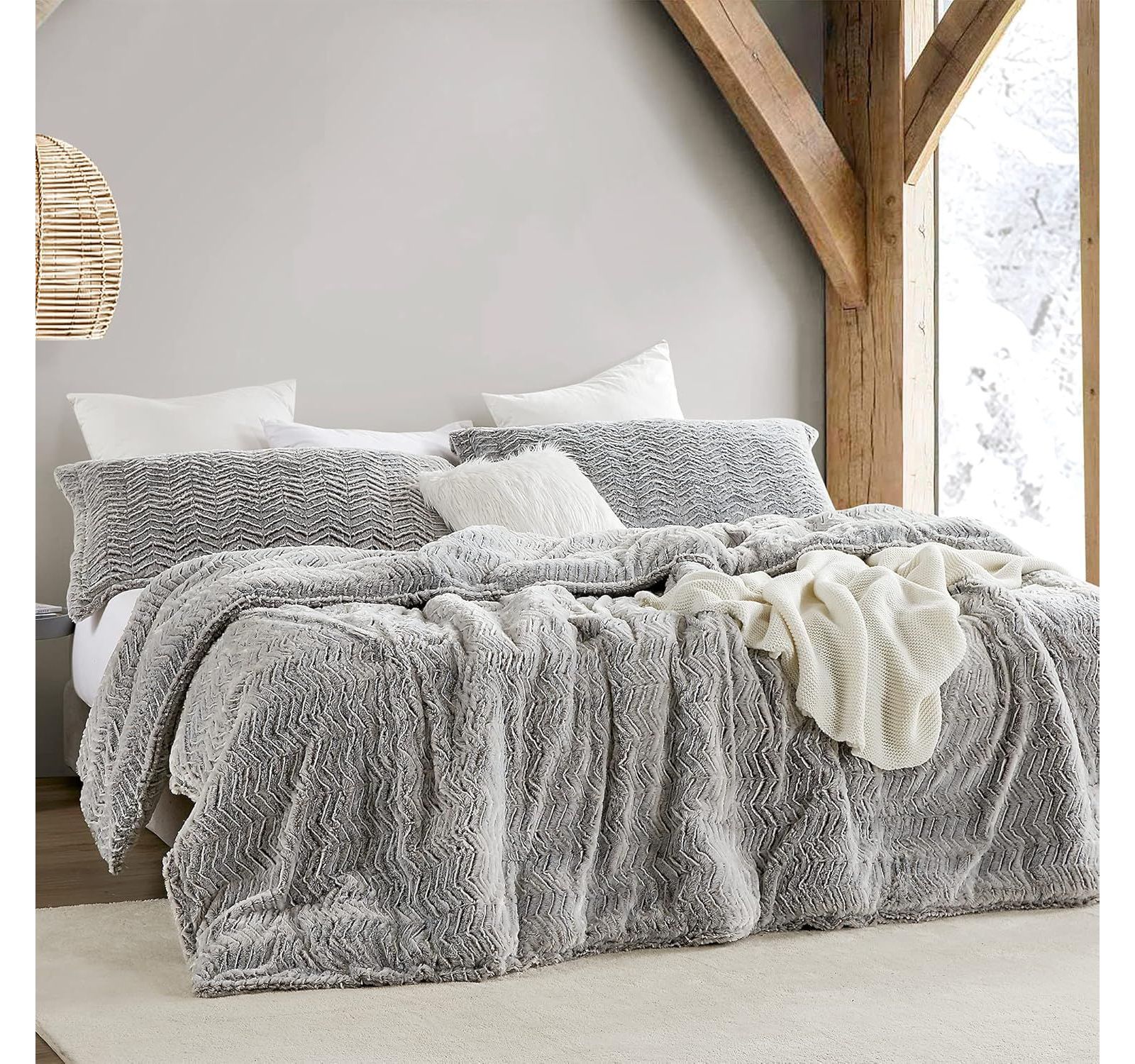 Coma Inducer набор одеял Oversized Coma Inducer Peak of Cozy Chevron Frosted Espresso