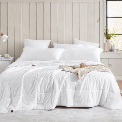 Menopleasing - Coma Inducer Oversized Cooling Comforter Set - White , Queen