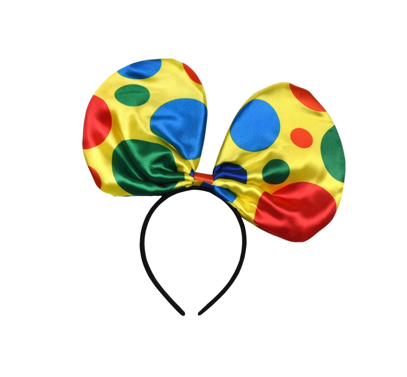 Clown Polka Dot Bow Headband Costume Piece - Kids