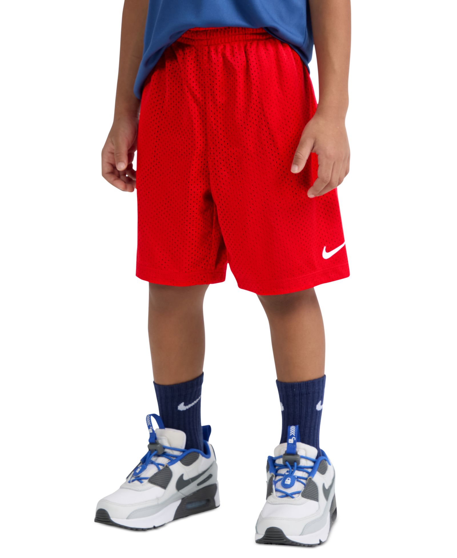 Nike Boys' 4-7 Dri-FIT Logo Mesh Pull-On Shorts