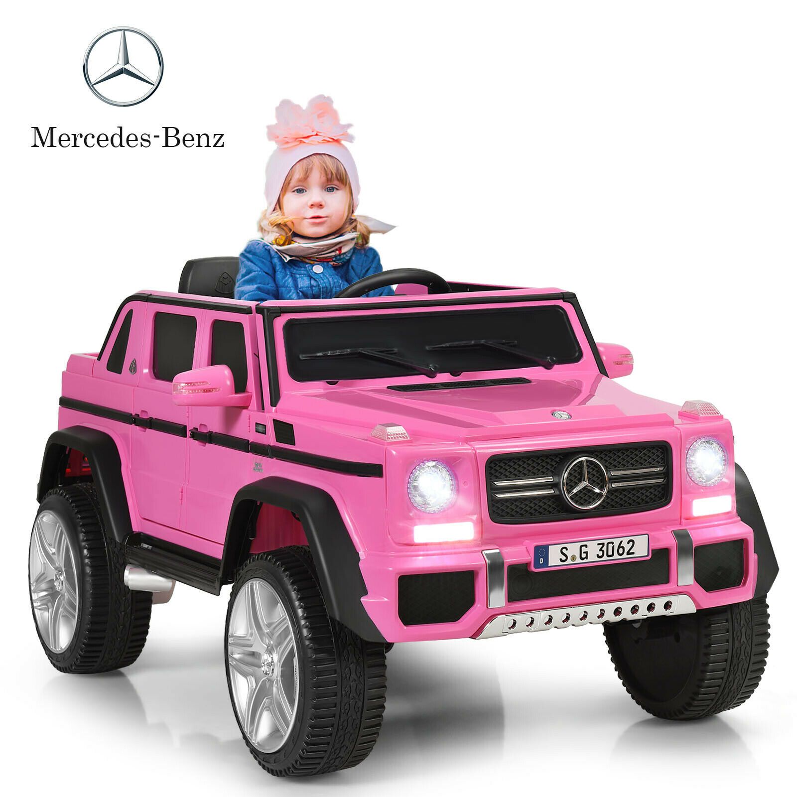 Детская машинка HONGGE 12V Licensed Mercedes-Benz Kids Ride-On Car with Remote and Music