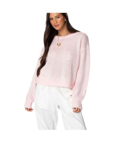 Edikted Womens Kyrah Oversized Knit Sweater