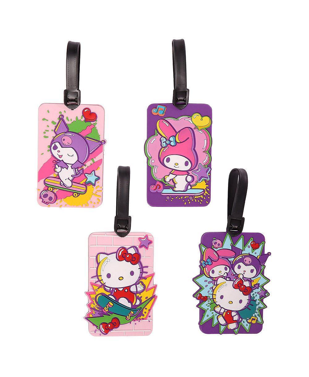 Hello Kitty Sanrio Friends набор из 4 брелоков для багажа - милые аксессуары для путешествий