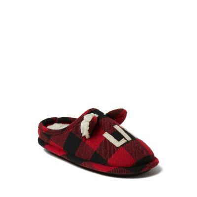 Детские тапочки-калоши Dearfoams Buffalo Check Lil Bear Clog