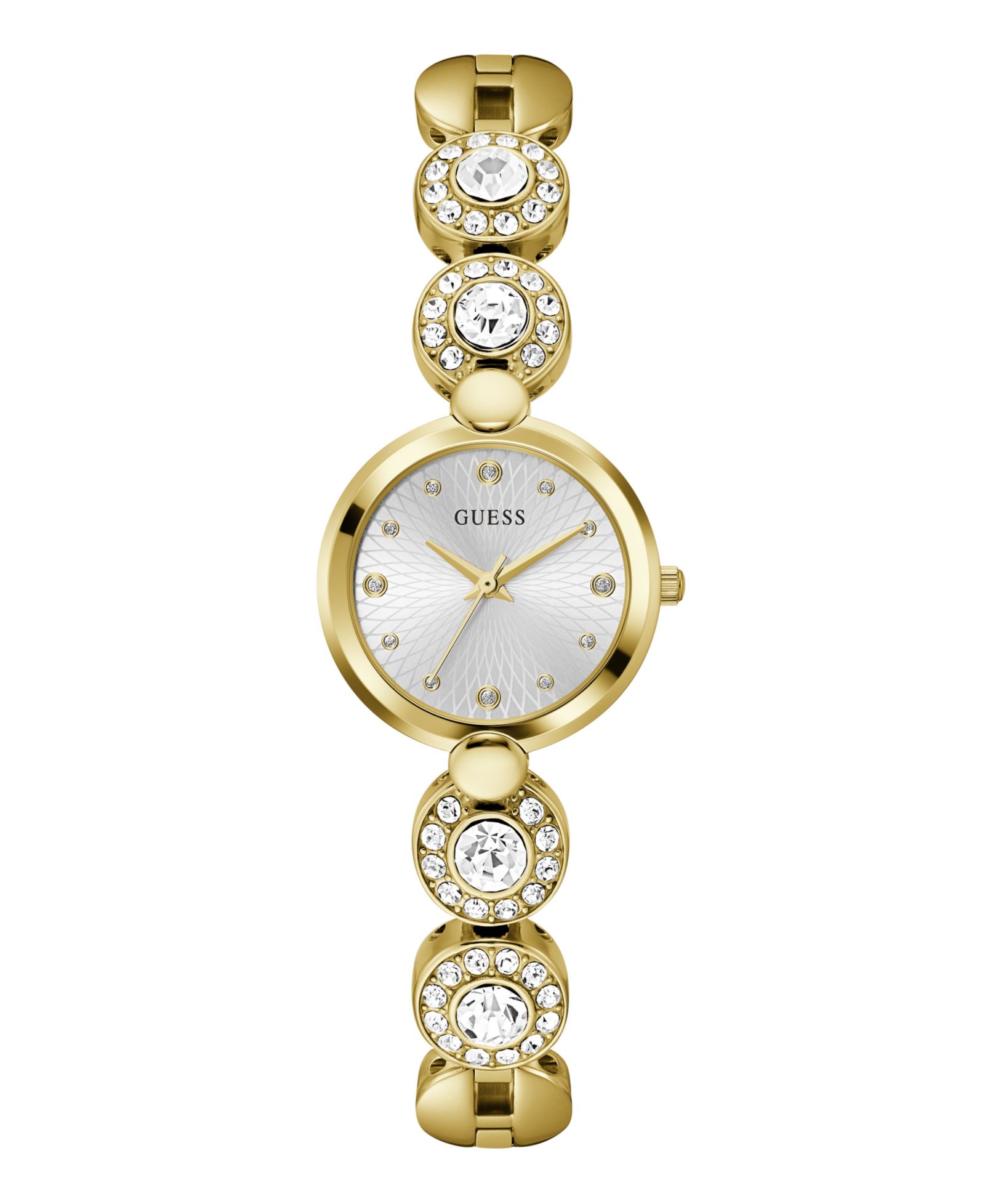 GUESS Женские аналоговые часы Gold Tone Stainless Steel, 26 mm