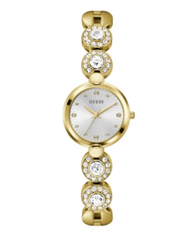 GUESS Women's Analog Gold Tone Stainless Steel Watch, 26 mm