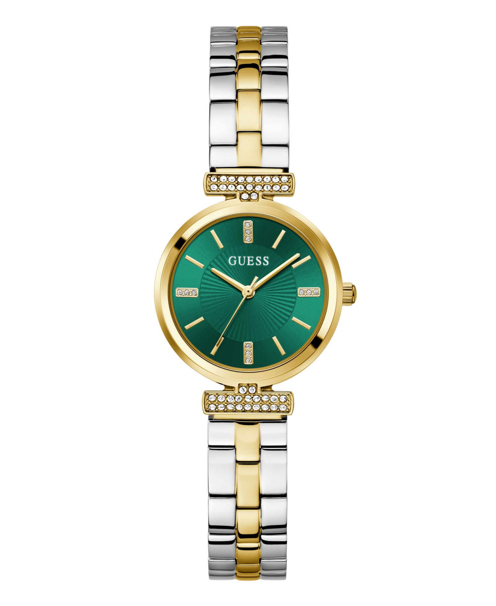 GUESS Women's Analog Two-Tone Stainless Steel Watch, 28 mm
