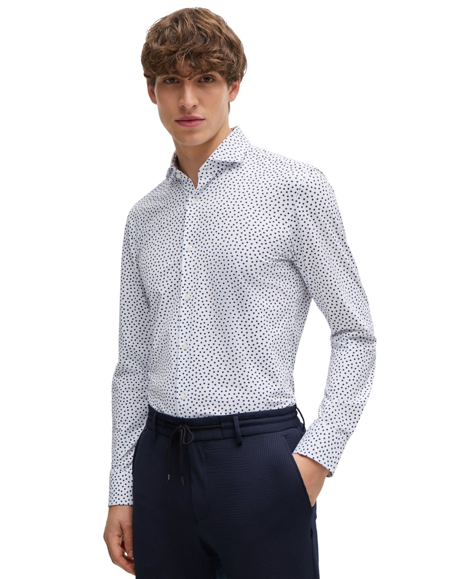BOSS by Hugo Boss Men's Performance Slim Fit Dress Shirt