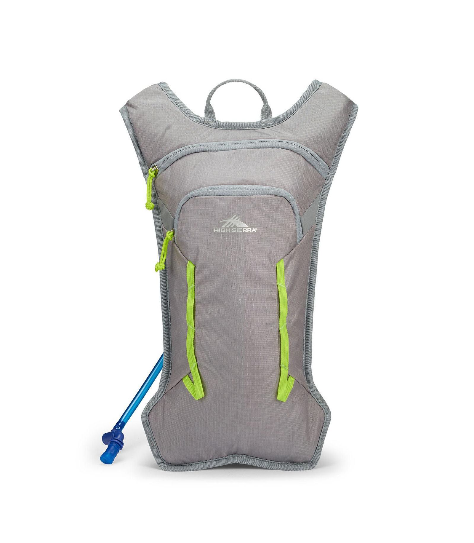 High Sierra HydraHike 2.0 4L Hydration Water Backpack for Hiking, Gray & Green