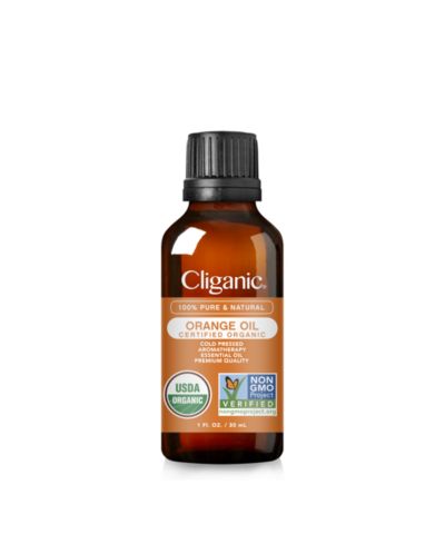 Cliganic органическое эфирное масло апельсина, 1oz