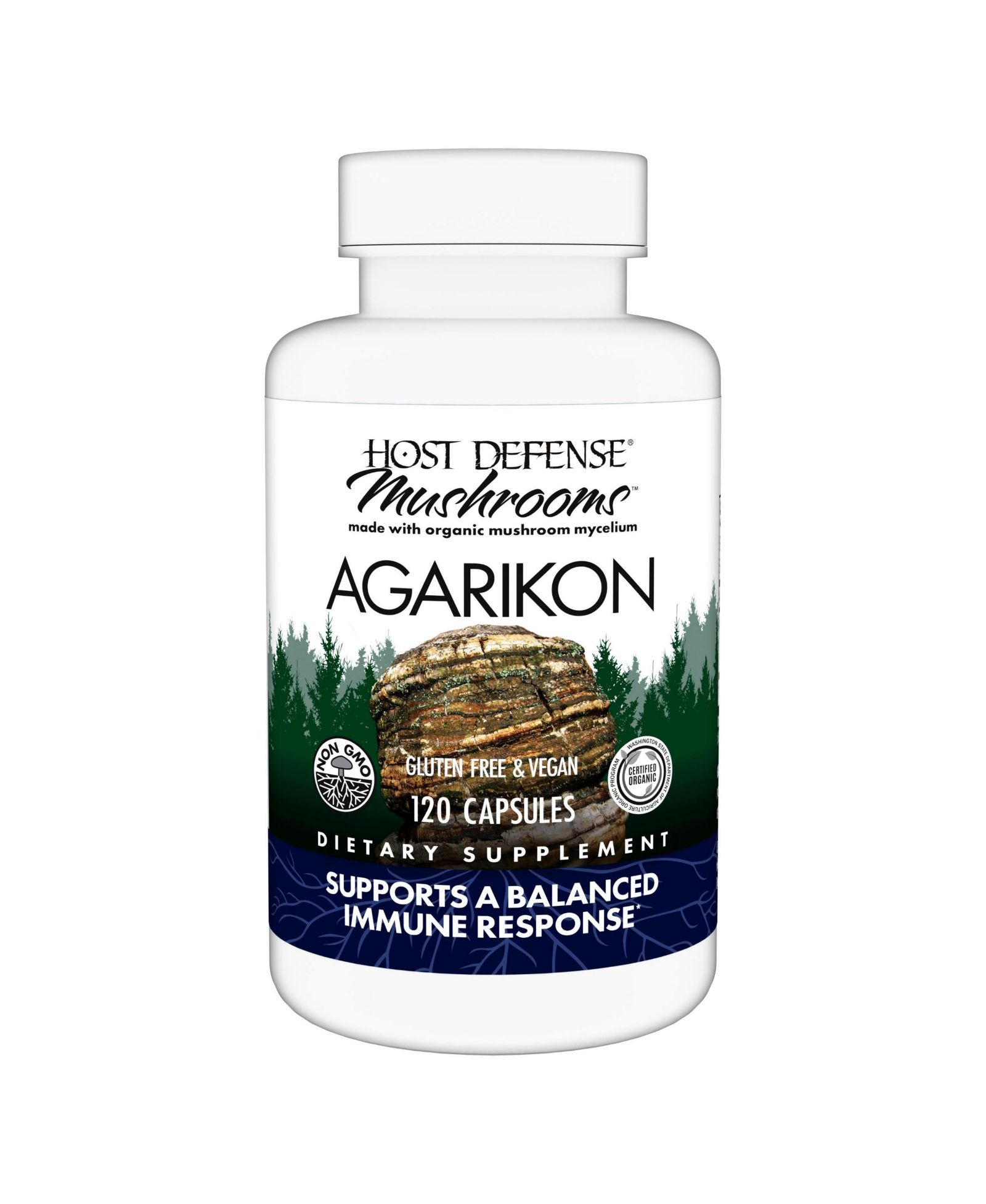 Пищевая добавка Host Defense Agarikon Capsules для поддержки иммунитета