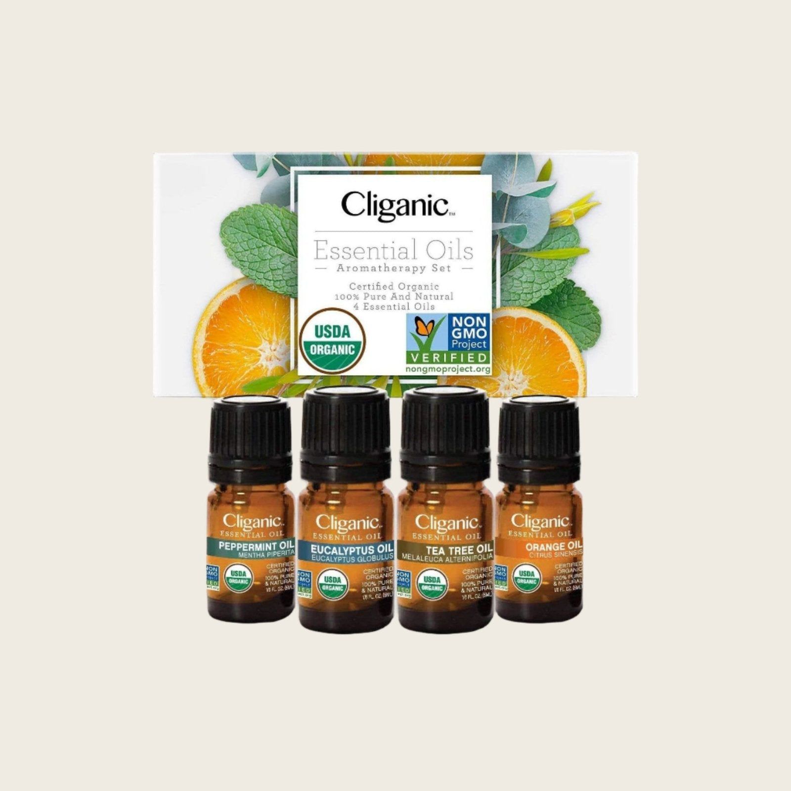 Organic Aromatherapy Set (Top 4 Essential Oils) - 5 ML