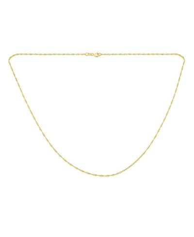 Золотая цепочка Bling Jewelry Singapore Chain 020 Gauge Necklace Sterling Silver