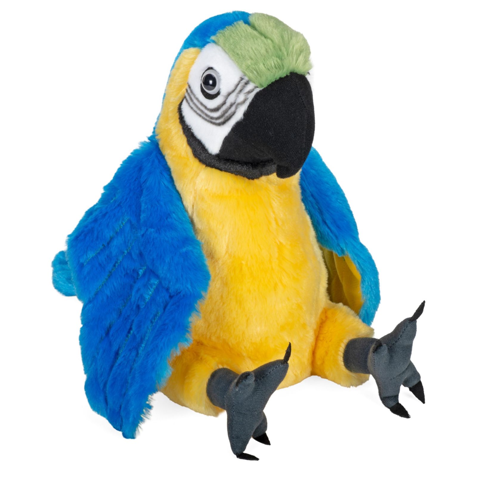 Wild Republic Realistic Blue and Yellow Macaw 12" Stuffed Animal
