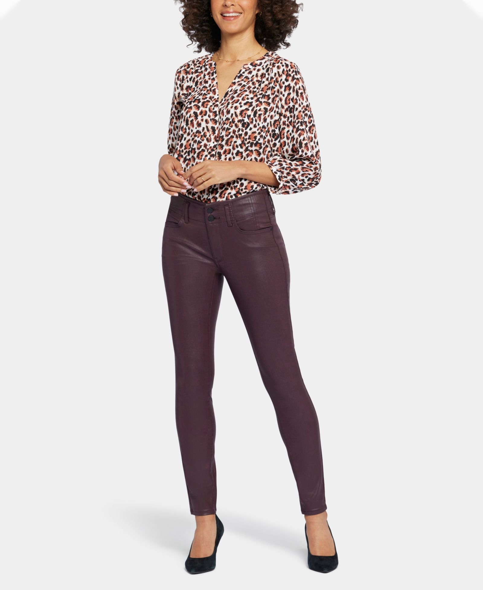 NYDJ Women's Coated Ami Skinny Jeans