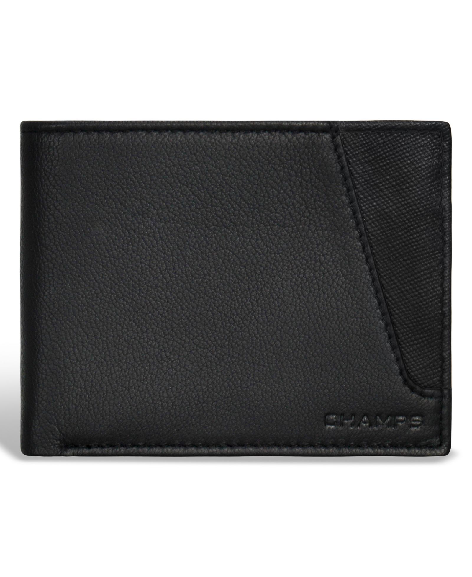 CHAMPS Men's Iconic Collection Leather Bi-Fold Wallet
