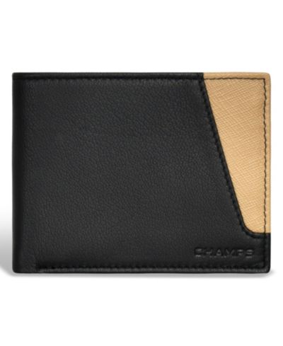 CHAMPS Men's Iconic Collection Leather Bi-Fold Wallet