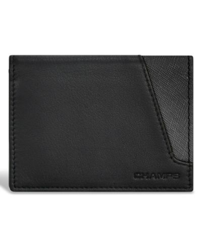CHAMPS Men's Iconic Collection Leather Cardholder