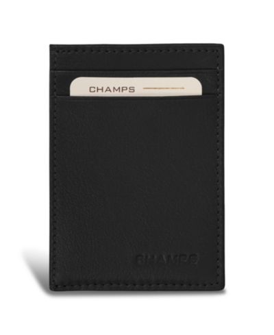 CHAMPS Мужской гибридный картхолдер из кожи Onyx Collection