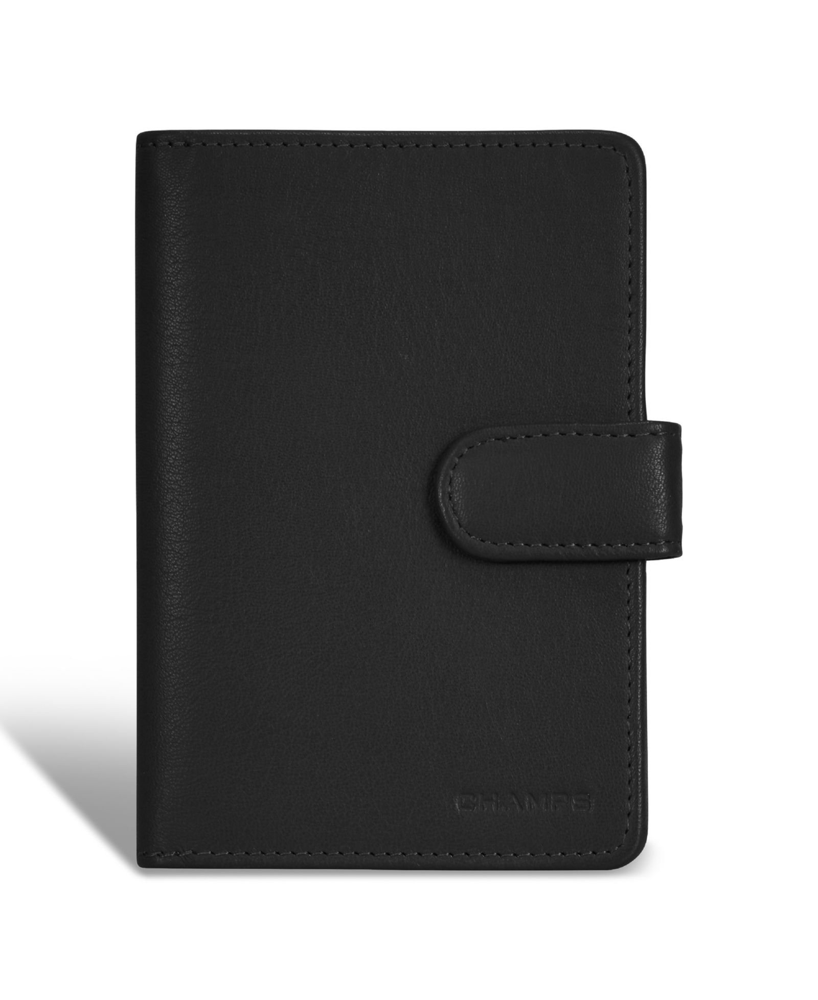 CHAMPS Men's Onyx Collection Leather Passport Case