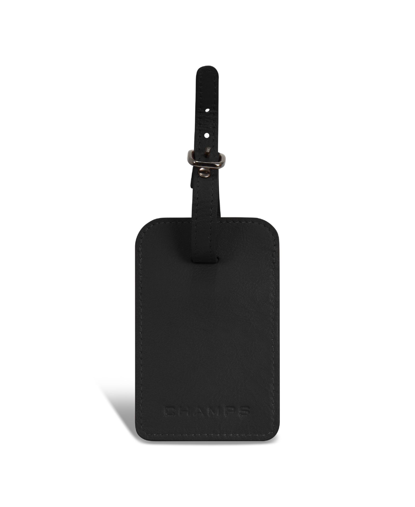 CHAMPS Men's Onyx Collection Leather Luggage Tags